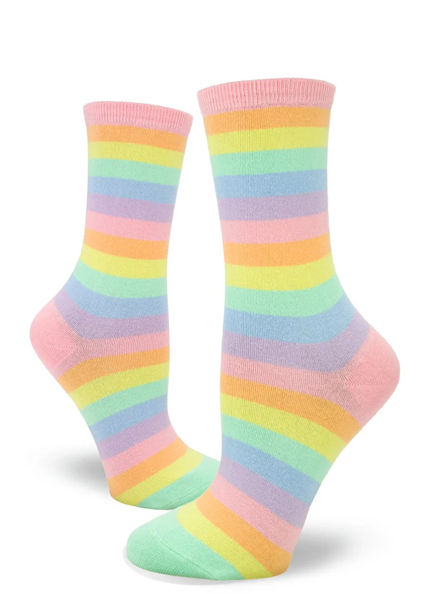 Rainbow Varieties Women's Crew Socks - 3 Pack