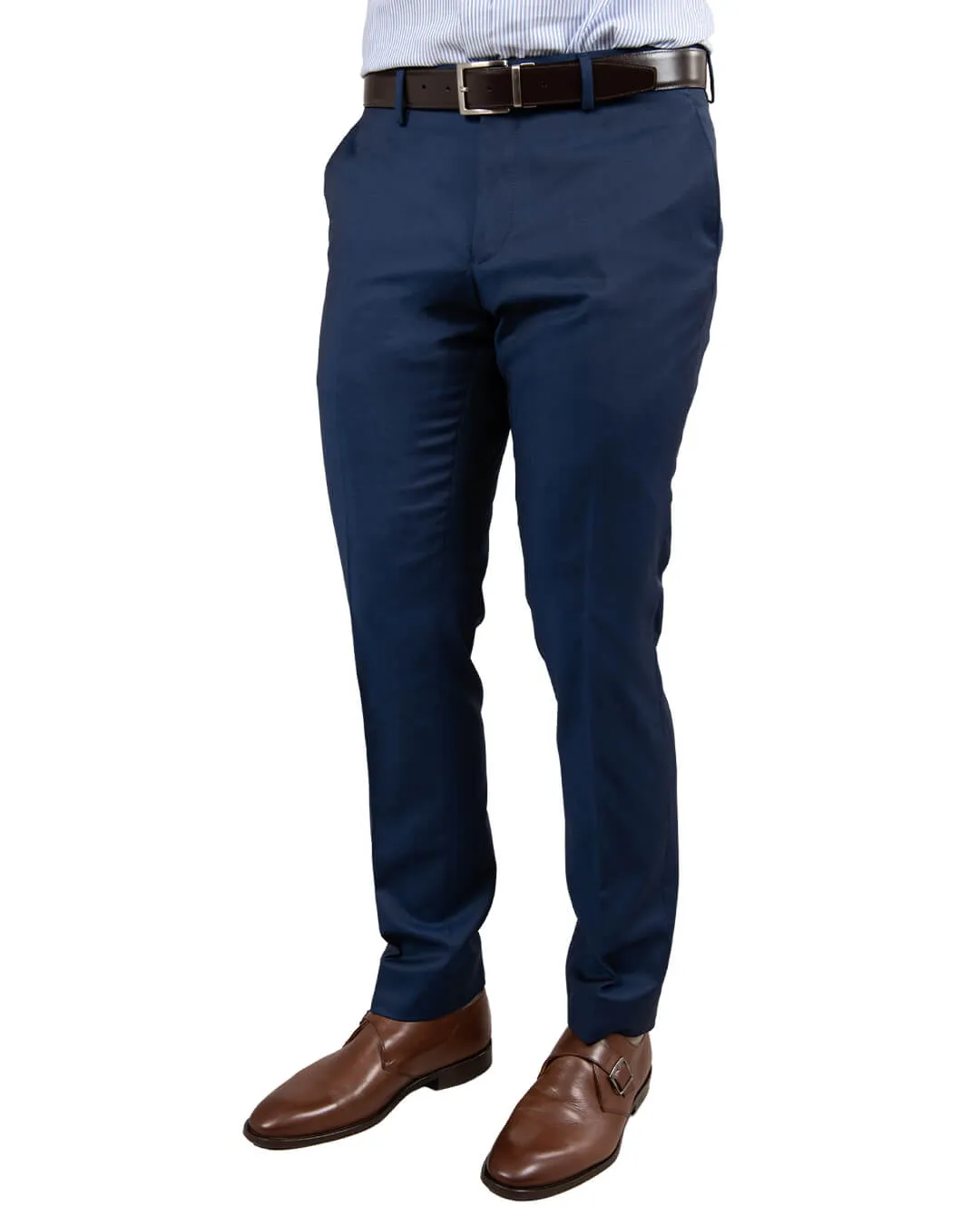 Reda Royal Blue Twill Suit Trousers