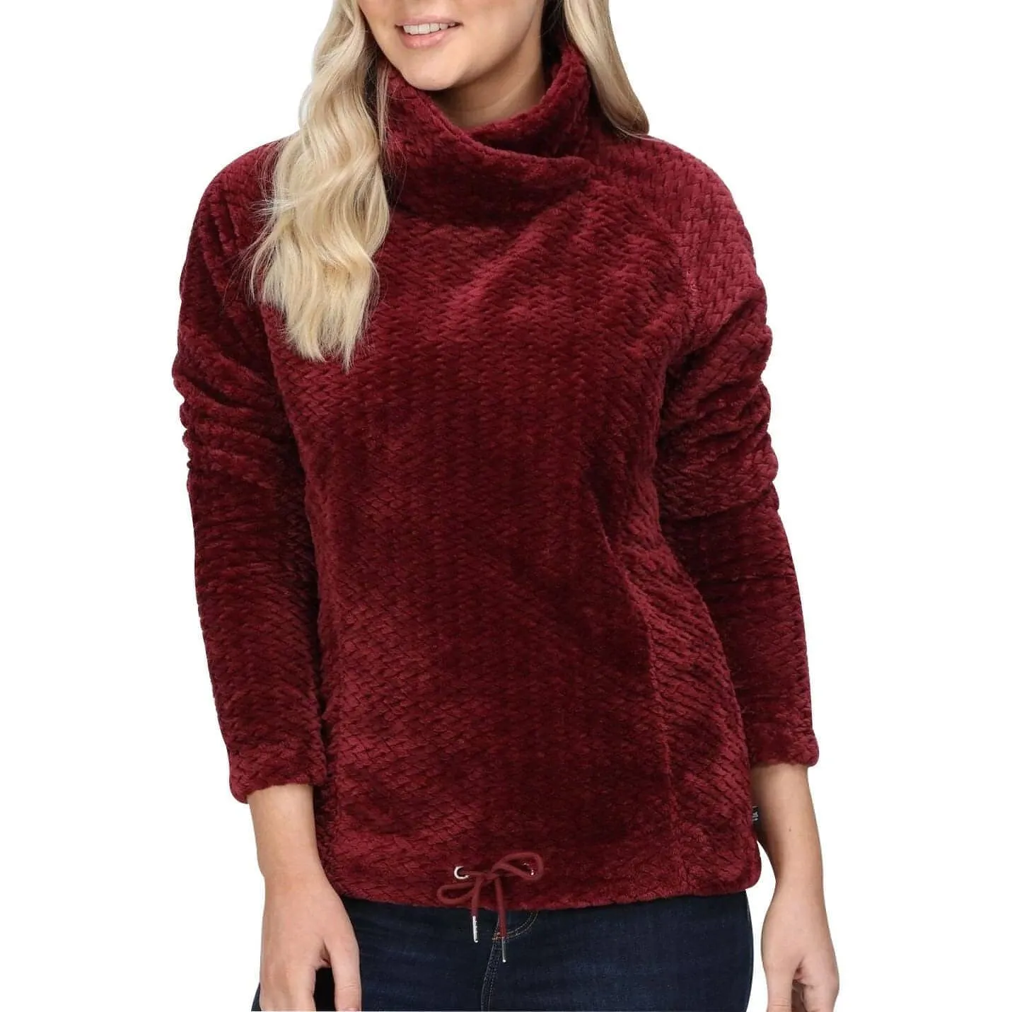 Regatta Bethan Wrap Neck Womens Fleece Top - Red