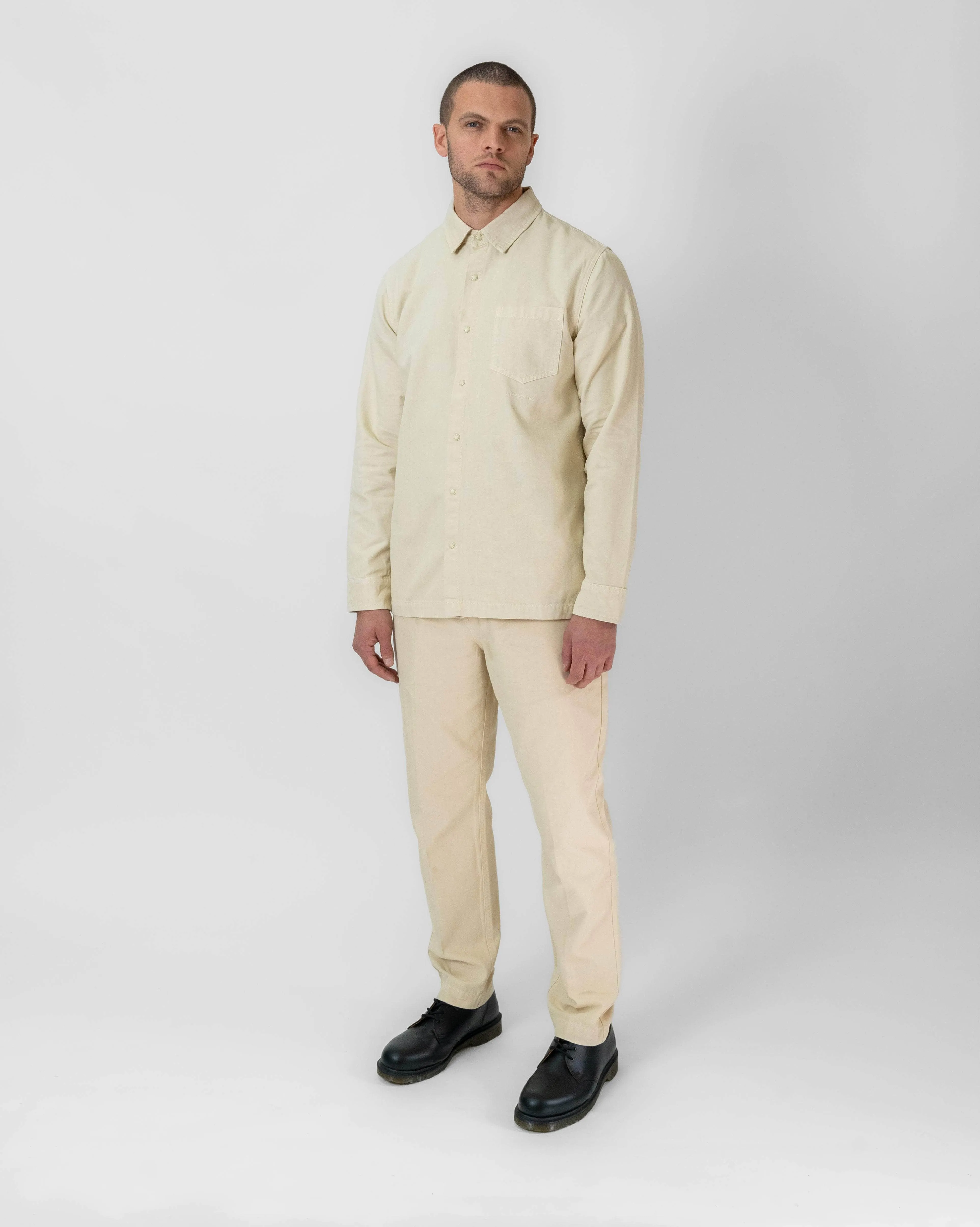 Relaxed-Fit Cotton Canvas Trousers Palo Santo