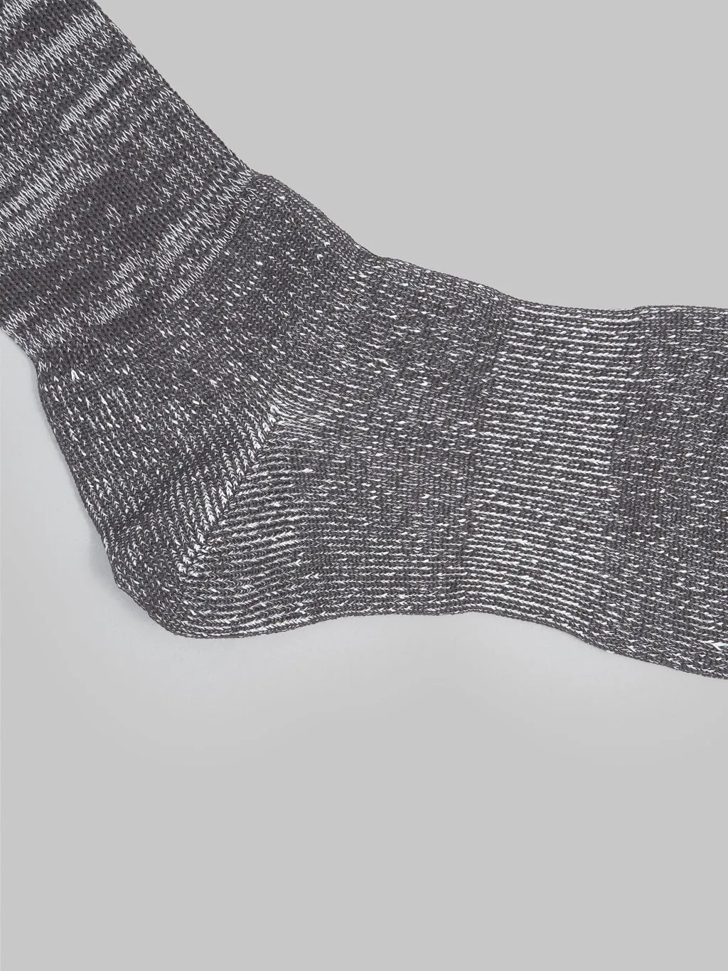 ROTOTO Washi Pile Crew Socks Charcoal