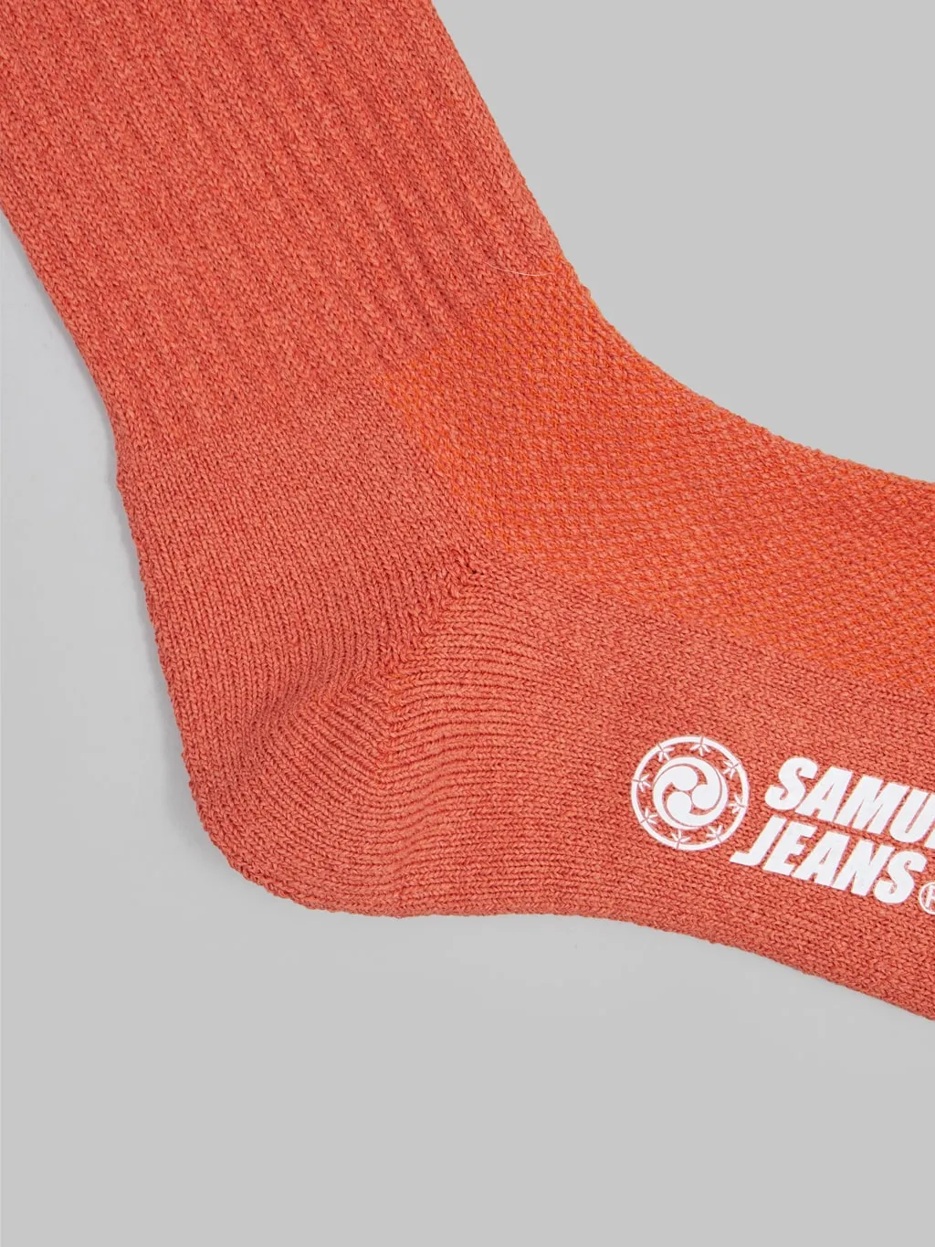 Samurai Jeans SJKS24 Japanese "Washi Paper" Socks Orange