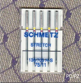 Schmetz Stretch Sewing Machine Needles 130/705H H-S, H-S75