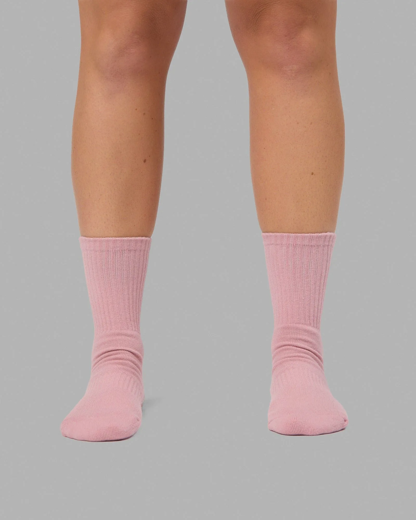 Signal Pilates Socks - Muted Pink-White