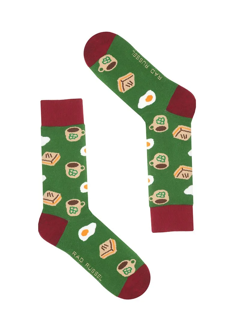 Singaporean Breakfast Crew Sock