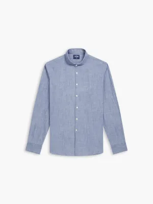 Slim Fit Chambray Cutaway Collar Shirt