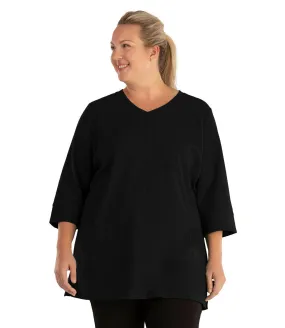 Stretch Naturals Princess V-neck Tunic Basic Colors - FINAL SALE