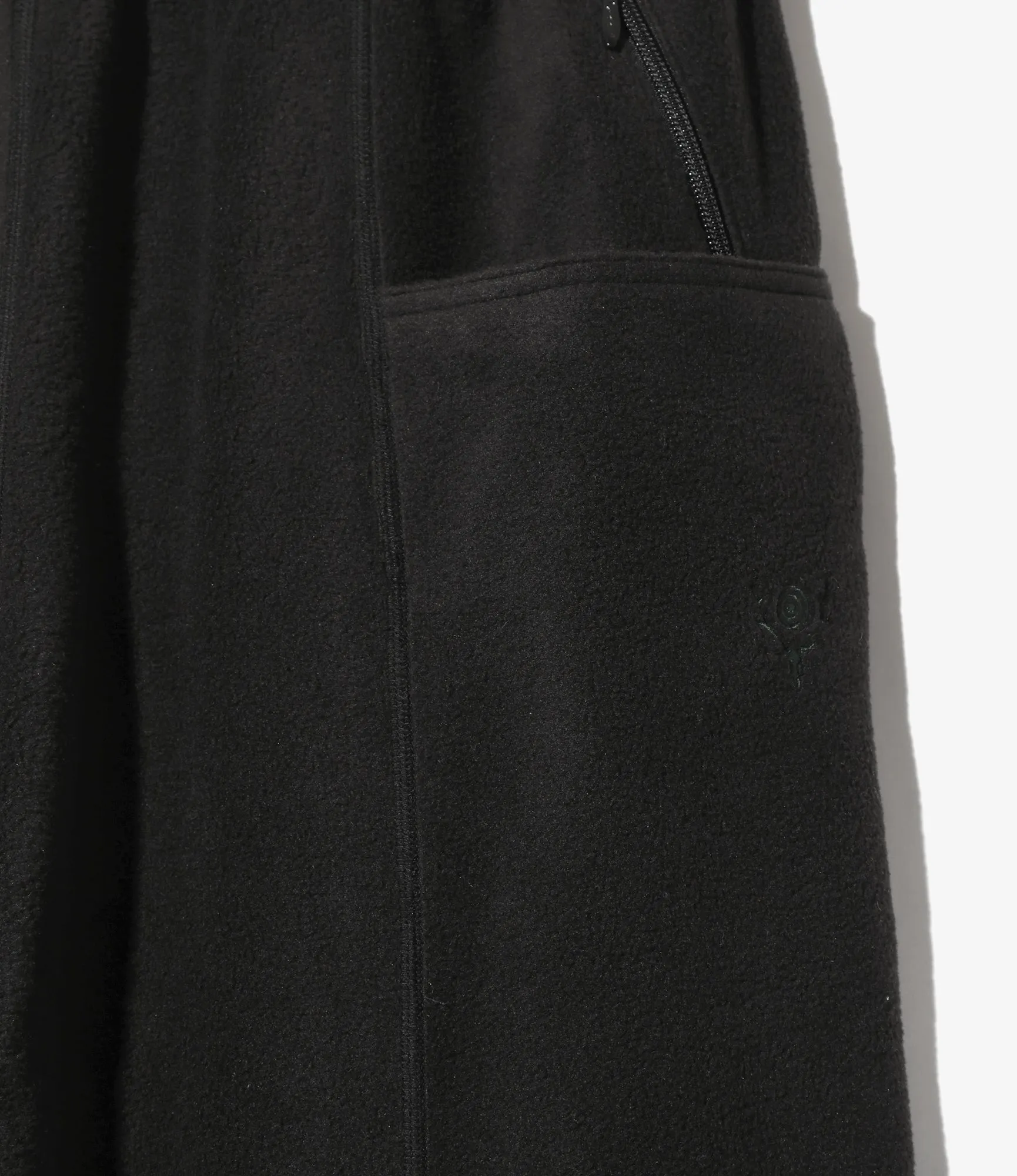 String Centre Seam Pant – Black Poly Fleece