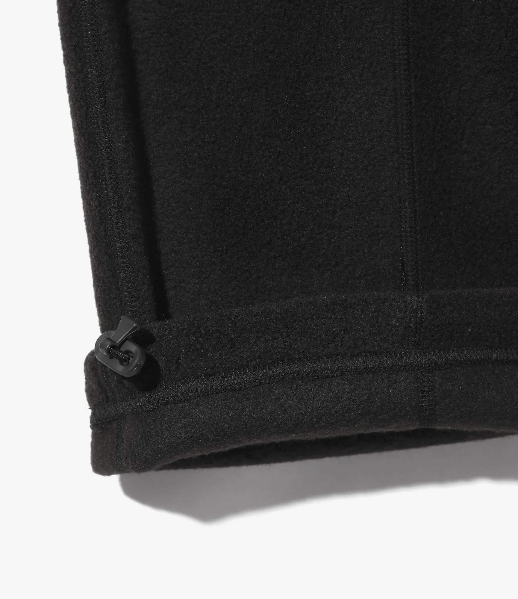 String Centre Seam Pant – Black Poly Fleece