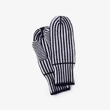 Stripe Knit Mittens