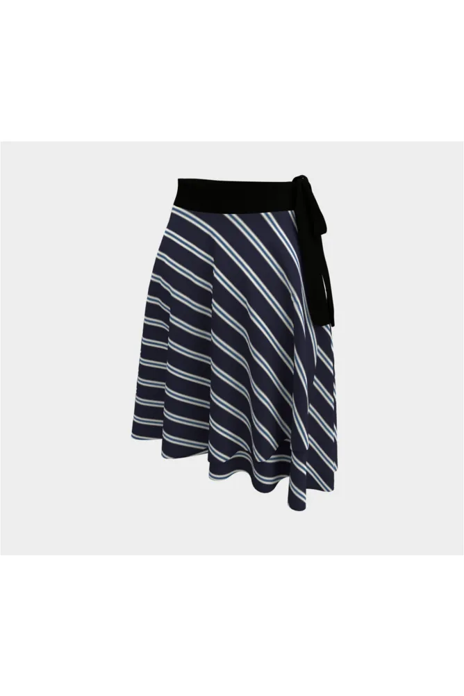 Striped Wrap Skirt