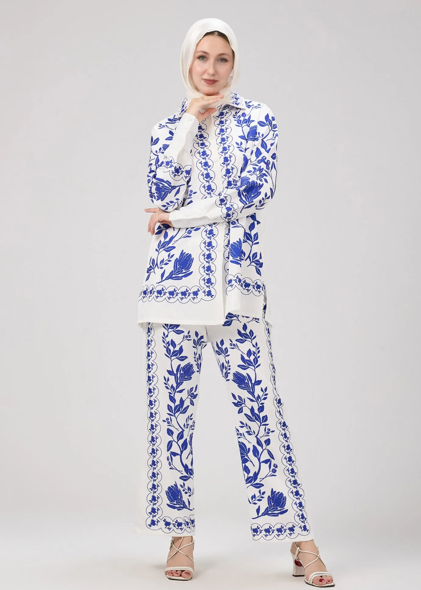 Suha Azul Elegance Printed Two-Piece Set