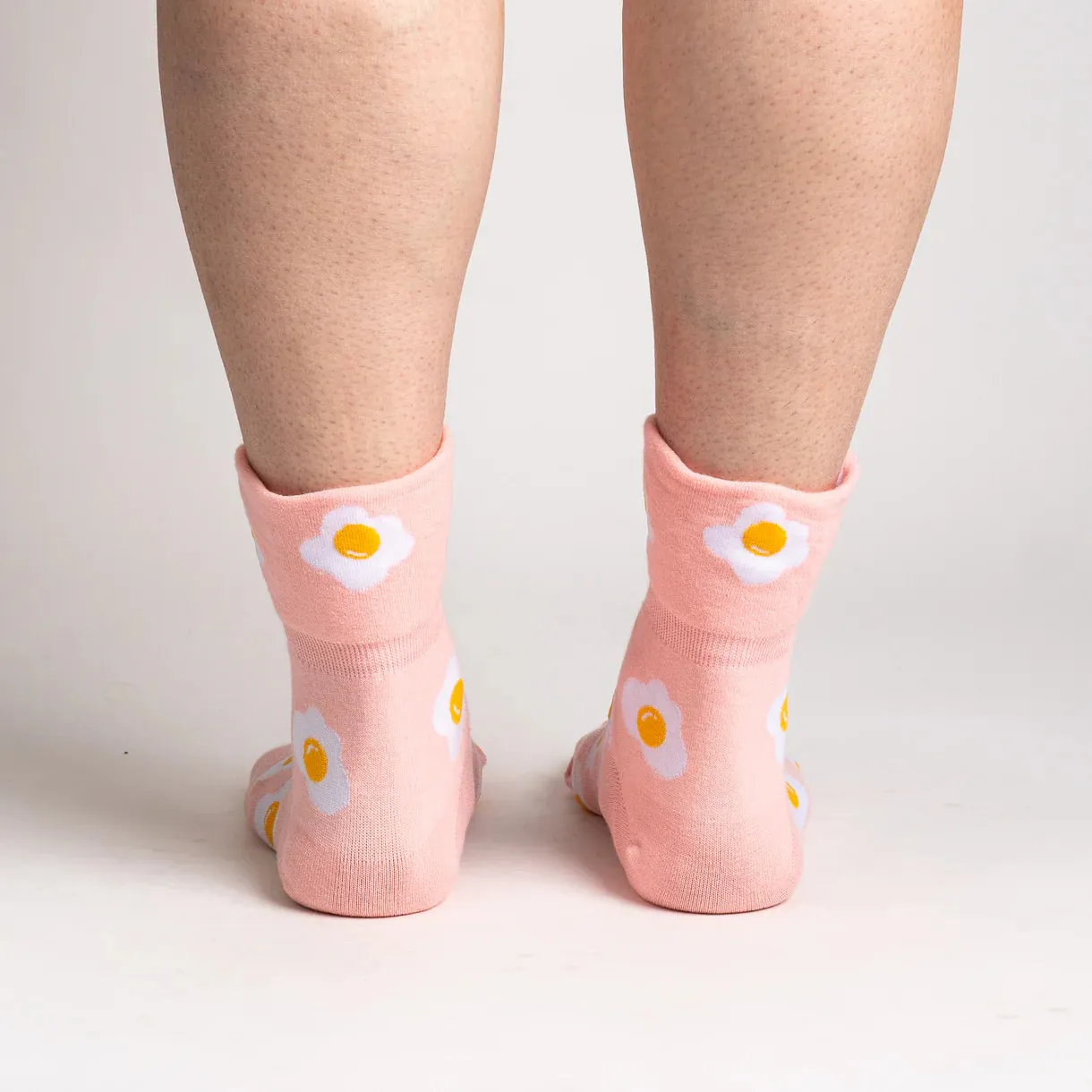 Sunny Side up Women's Crew Turn Cuff Socks