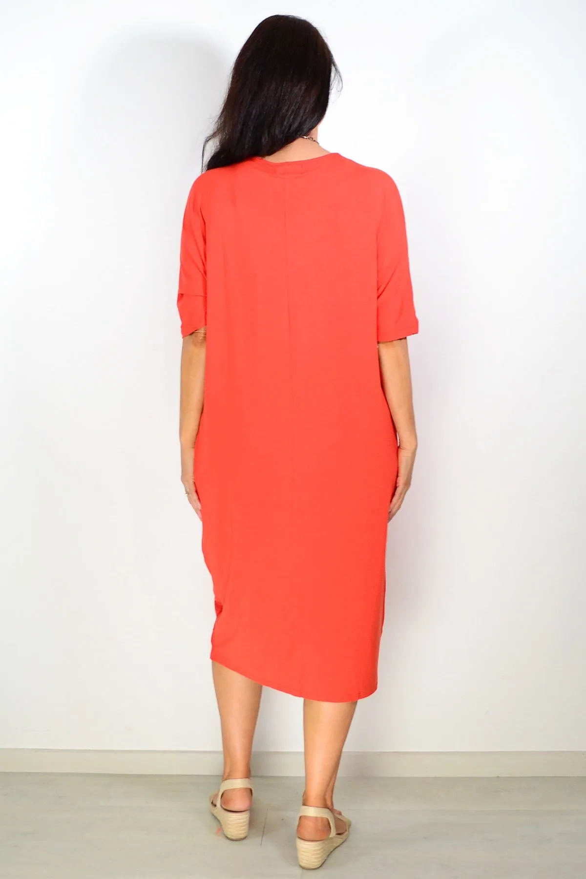 Tangerine Bamboo Tunic Dress