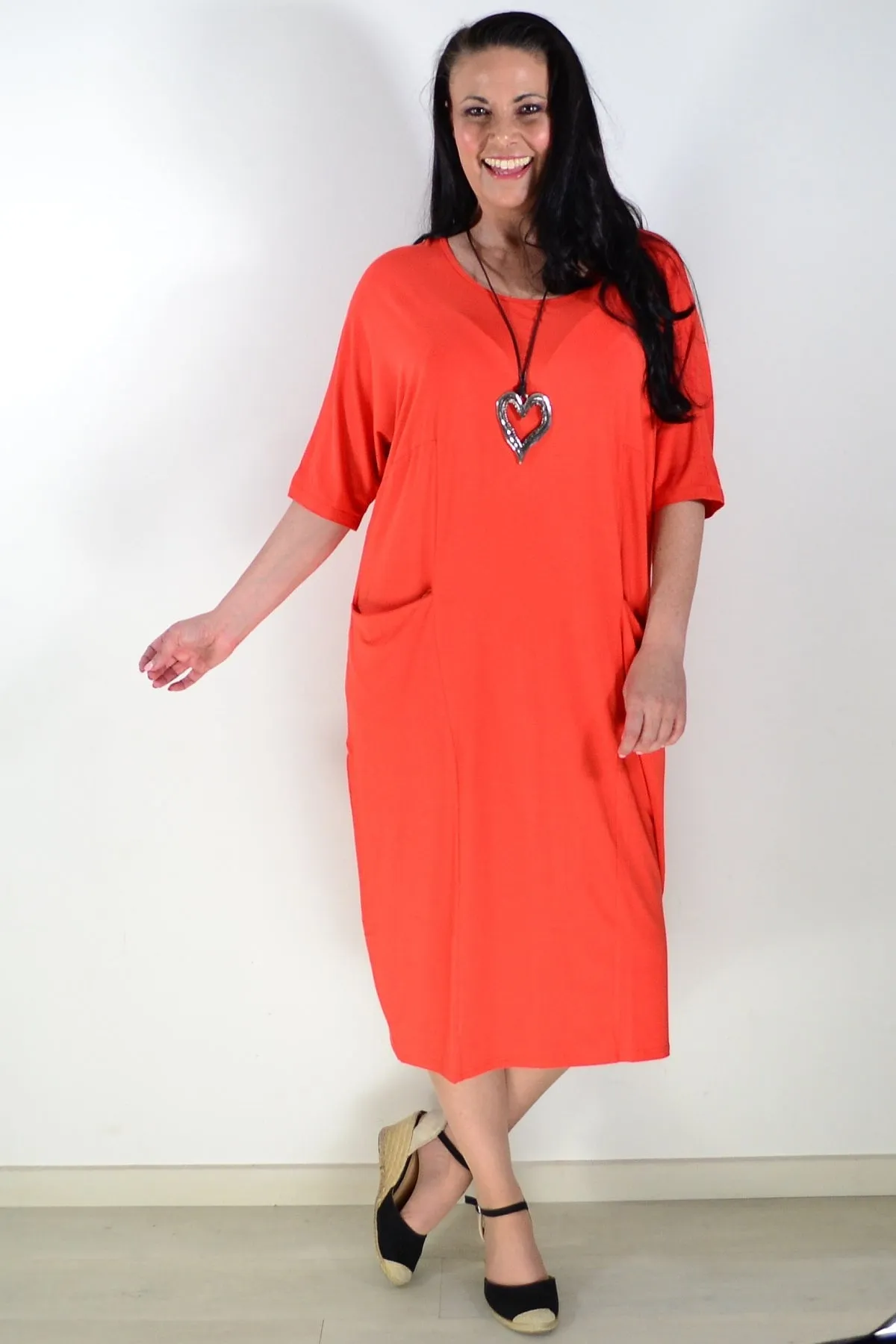 Tangerine Bamboo Tunic Dress