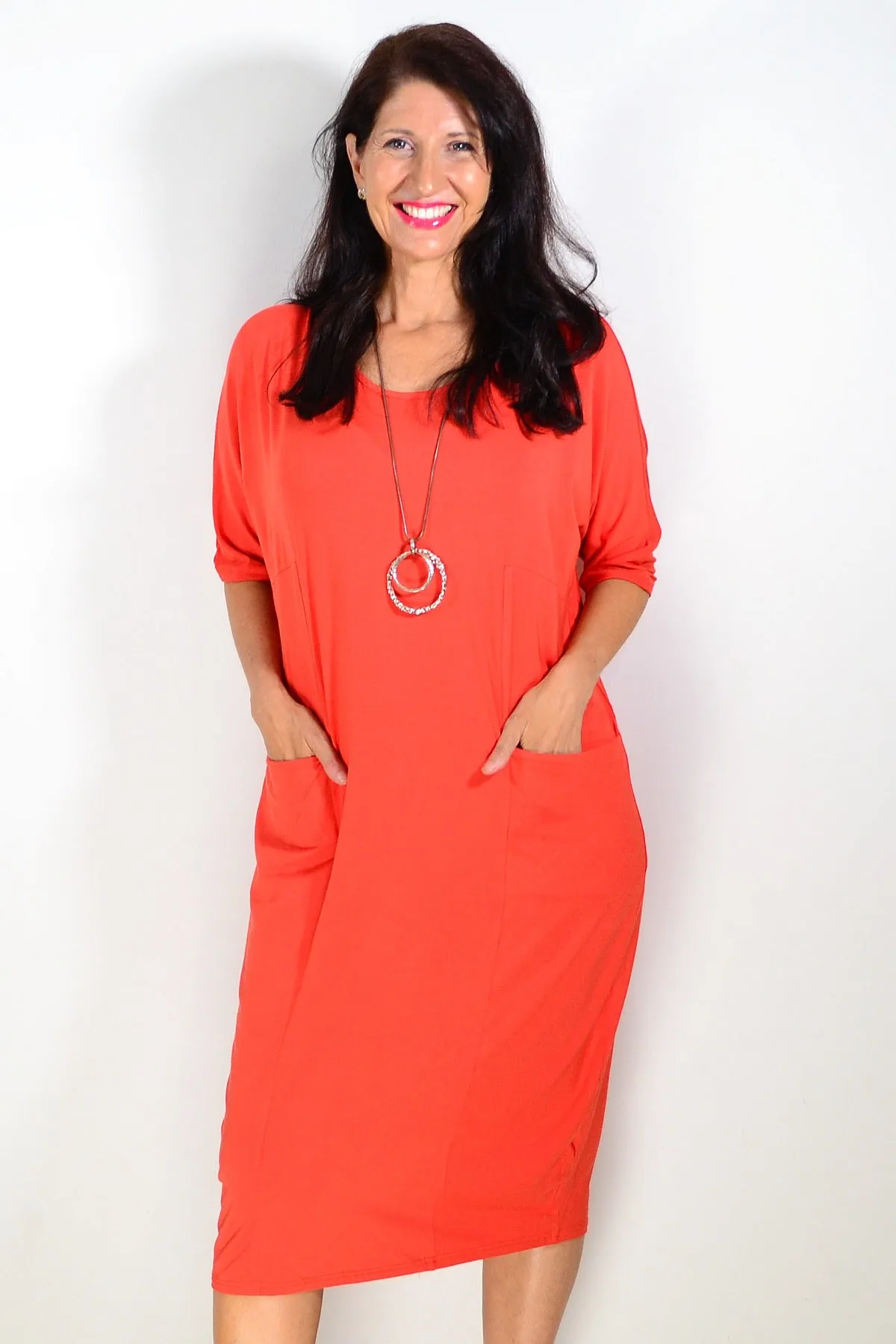 Tangerine Bamboo Tunic Dress