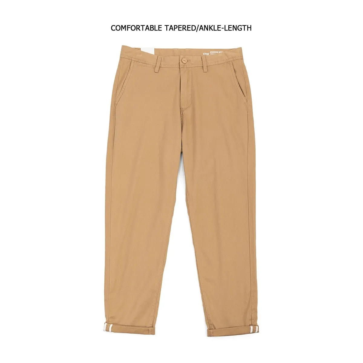 Tapered Pants Men Basic Chinos