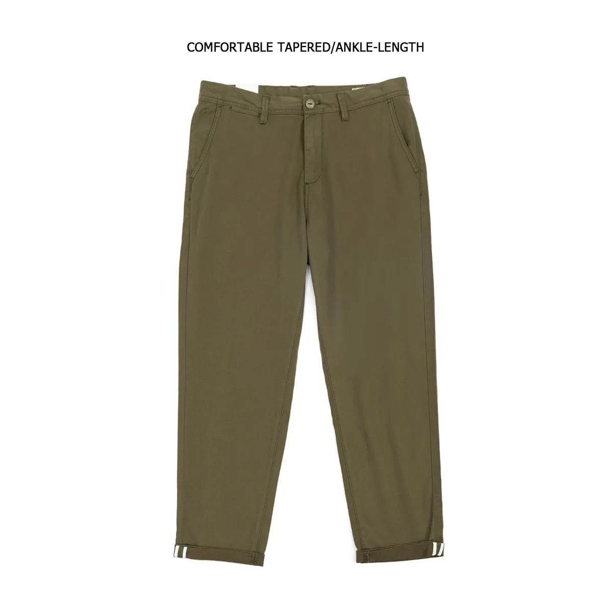 Tapered Pants Men Basic Chinos