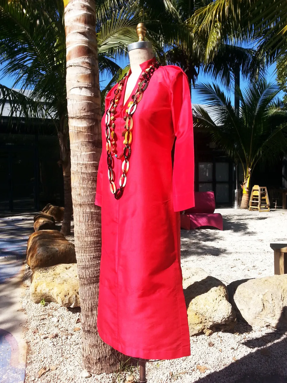 Thai Silk Tunic Dress