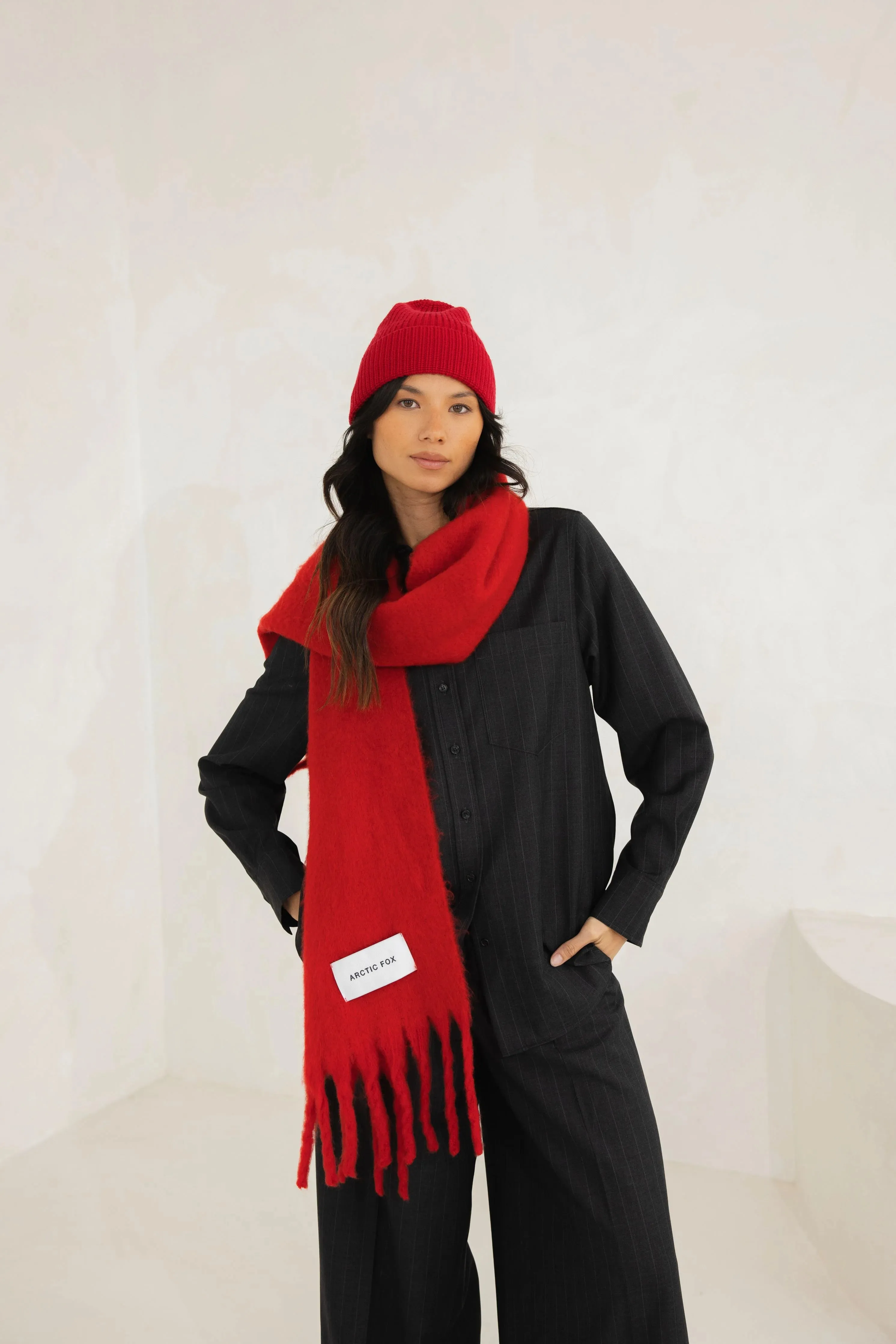 The Stockholm Scarf - Crimson Red