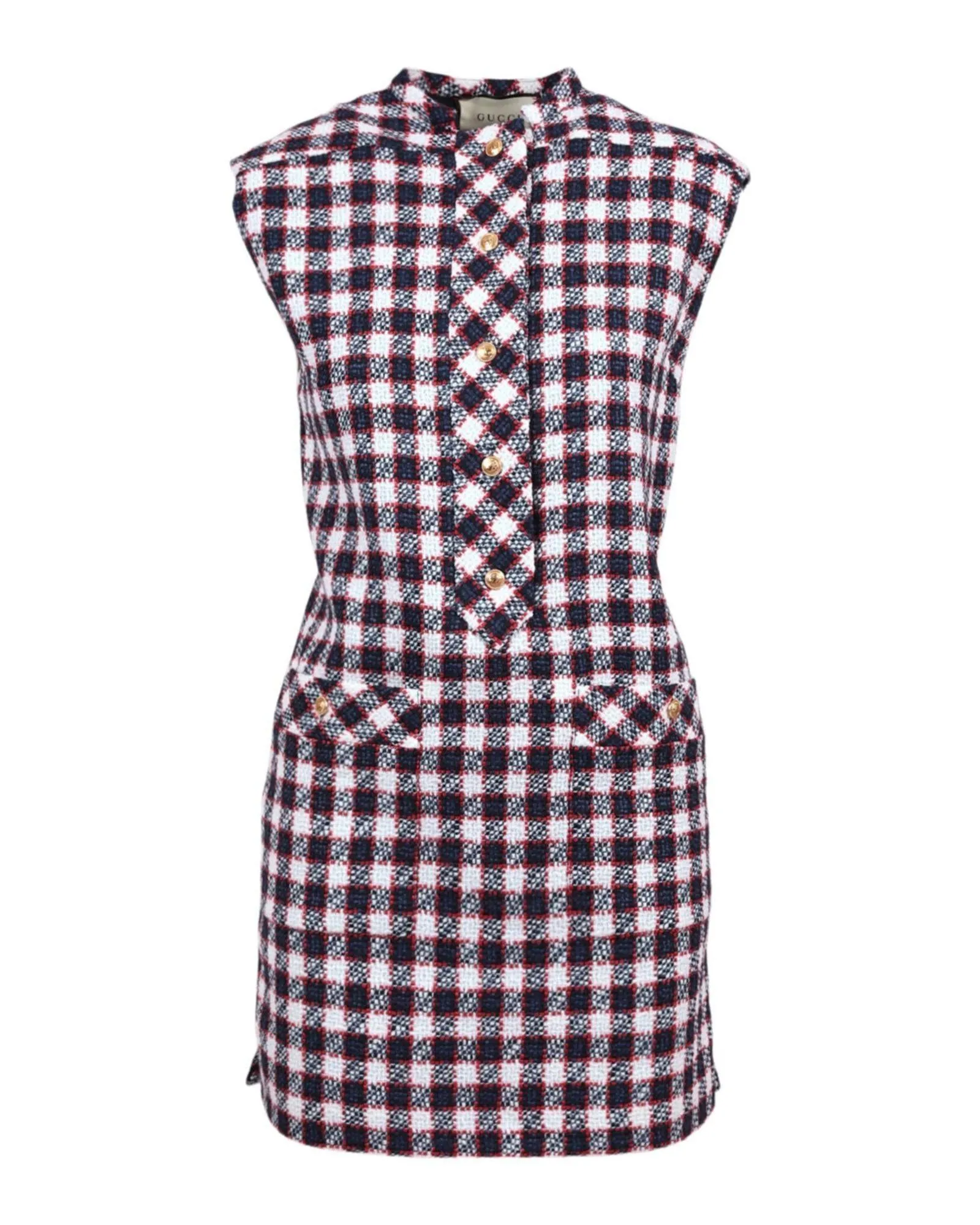 Tweed Check Tunic Dress