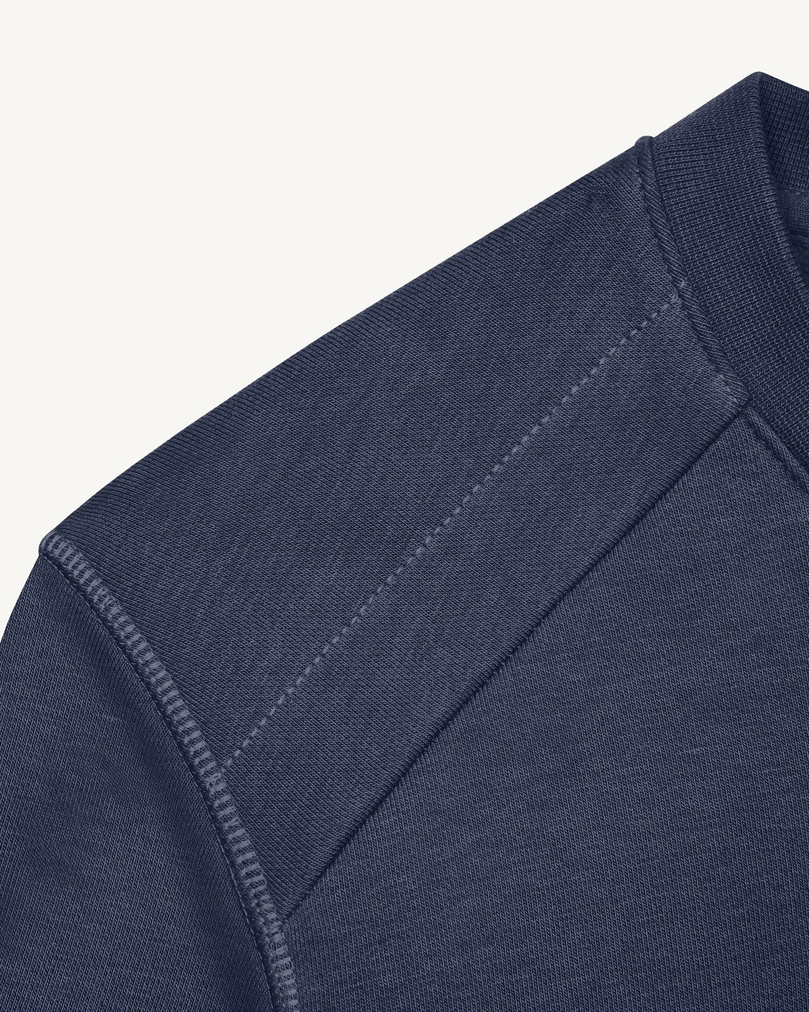 Ulysse round-necked cotton sweatshirt Navy