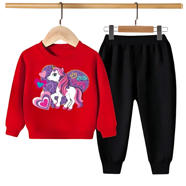 UNICORN PRINTED SWEATSHIRT SET