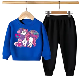 UNICORN PRINTED SWEATSHIRT SET