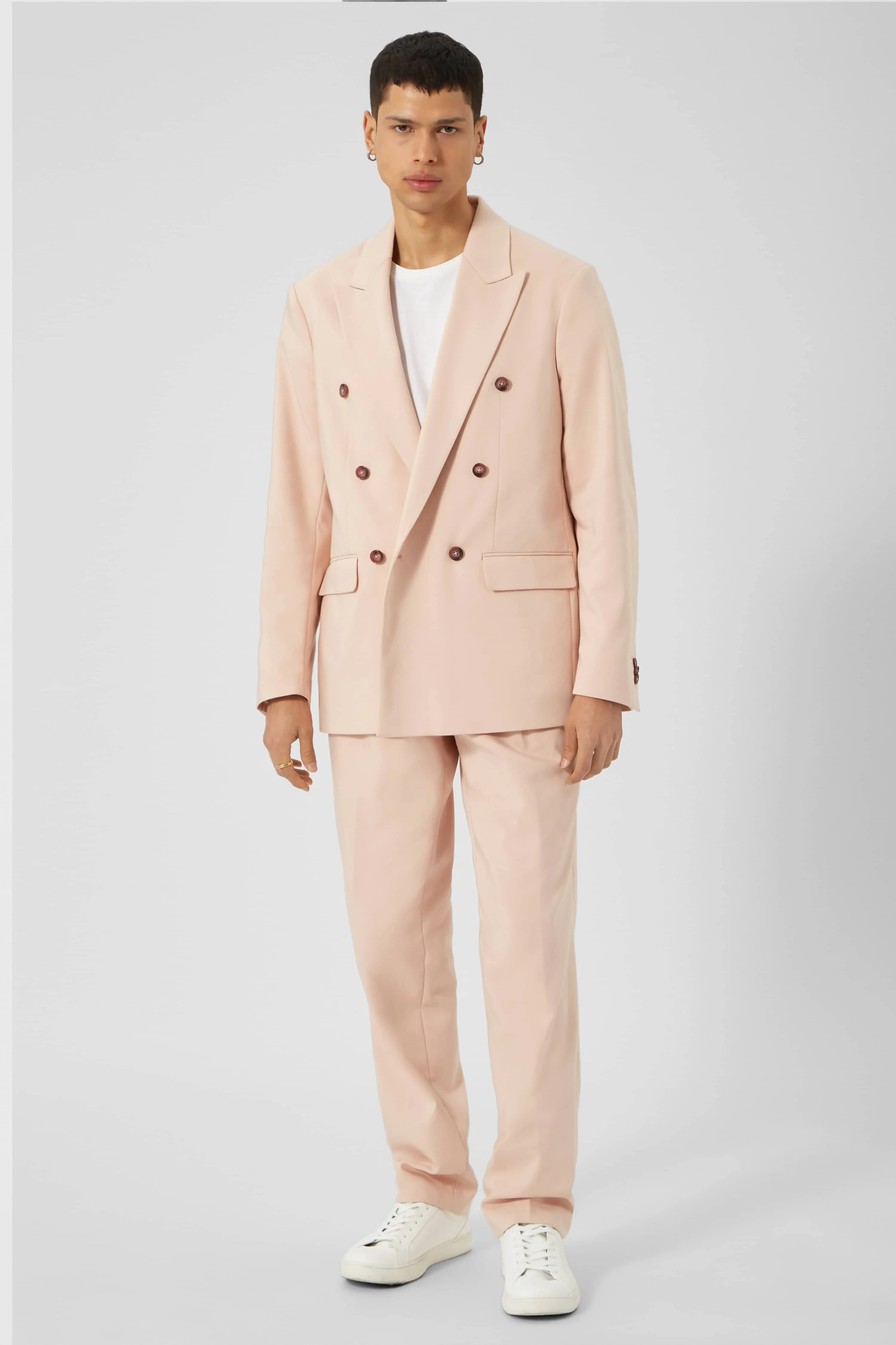 Valle Oversized Pink Cotton Trousers - ARCHIVE