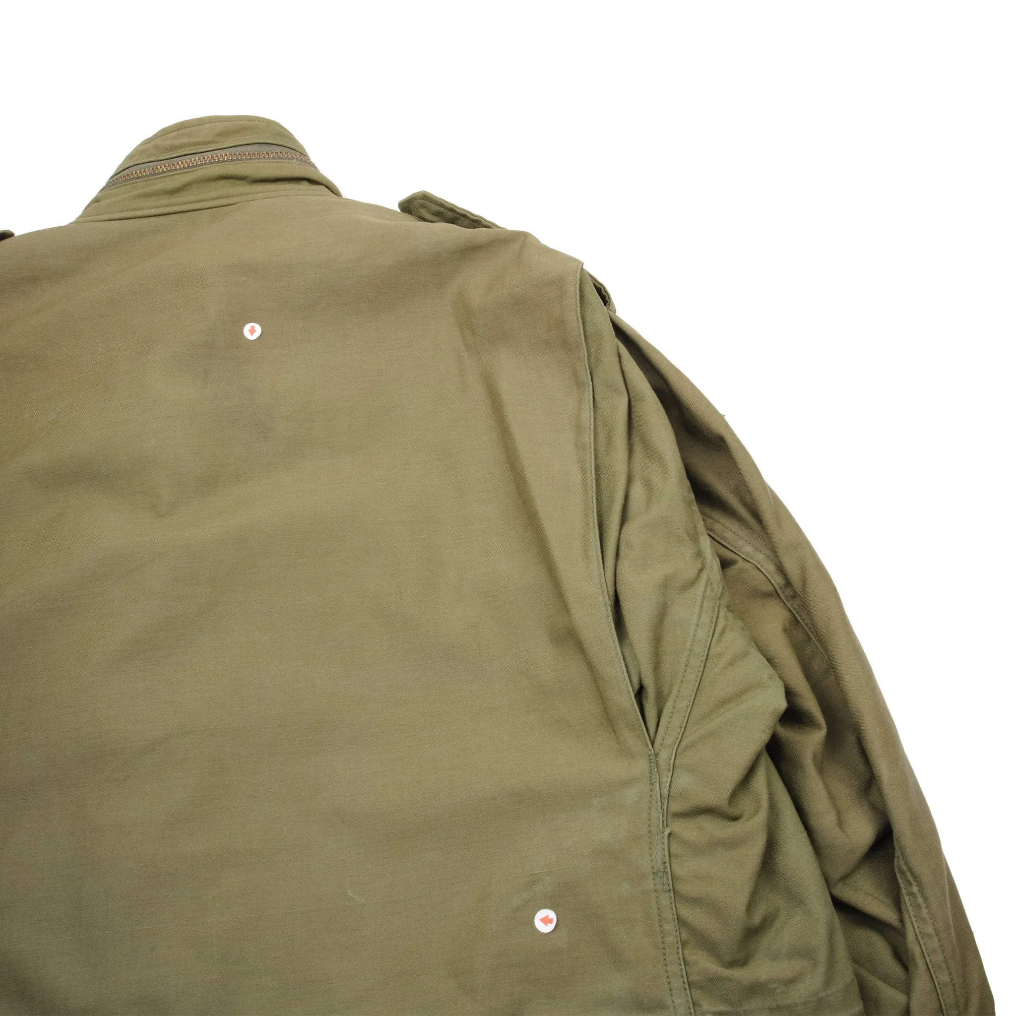 VINTAGE US ARMY M-1965 M65 FIELD JACKET 1981 SIZE LARGE REGULAR W LINER