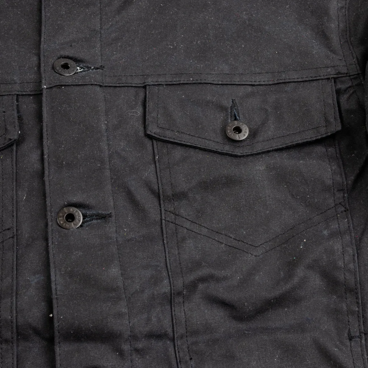 Wax Rider Coat - Black / Facing East