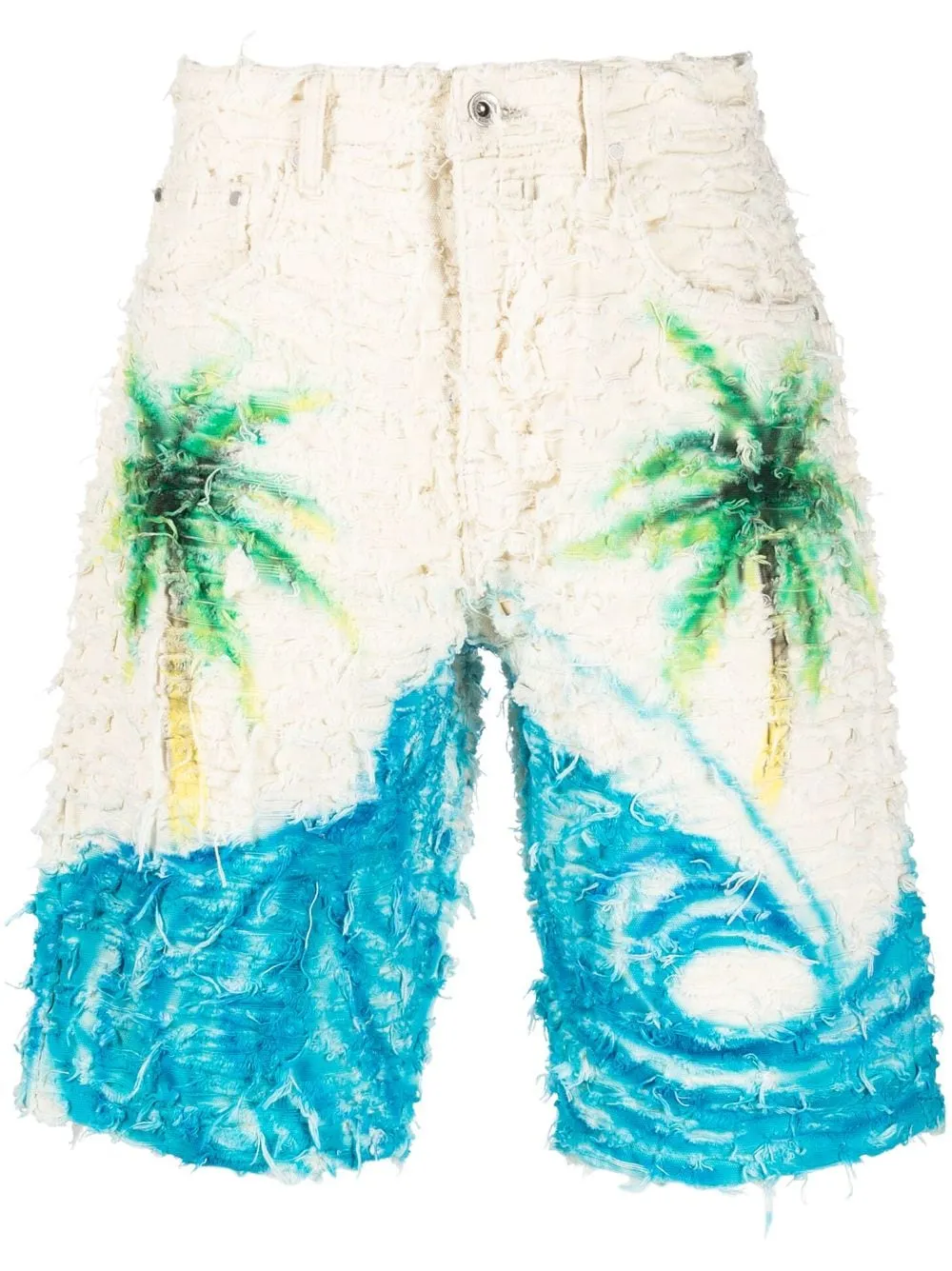 WHO DECIDES WAR BY EV BRAVADO Shorts Clear Blue