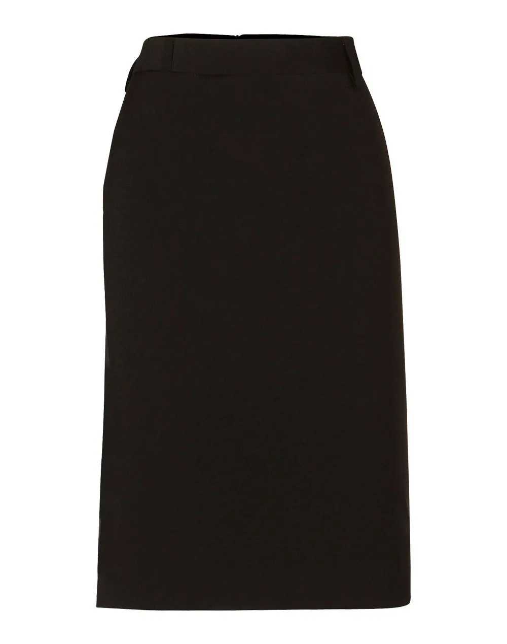 Winning Spirit Women's Wool Stretch Mid Length Lined Pencil Skirt (M9470)