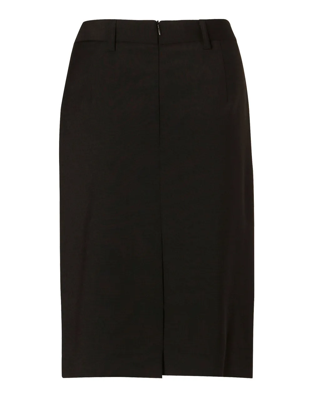 Winning Spirit Women's Wool Stretch Mid Length Lined Pencil Skirt (M9470)