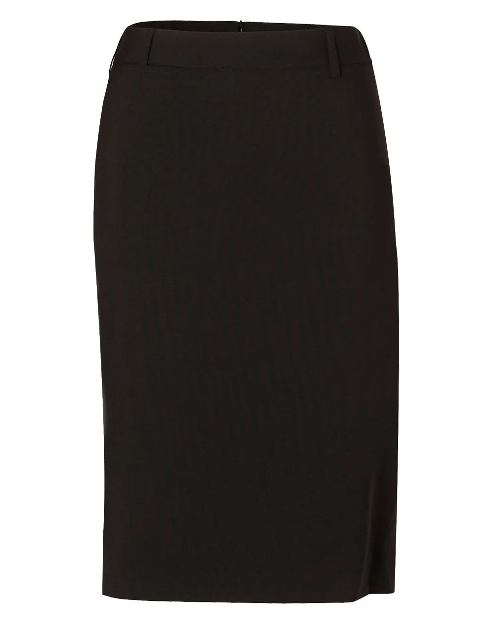 Winning Spirit Women's Wool Stretch Mid Length Lined Pencil Skirt (M9470)