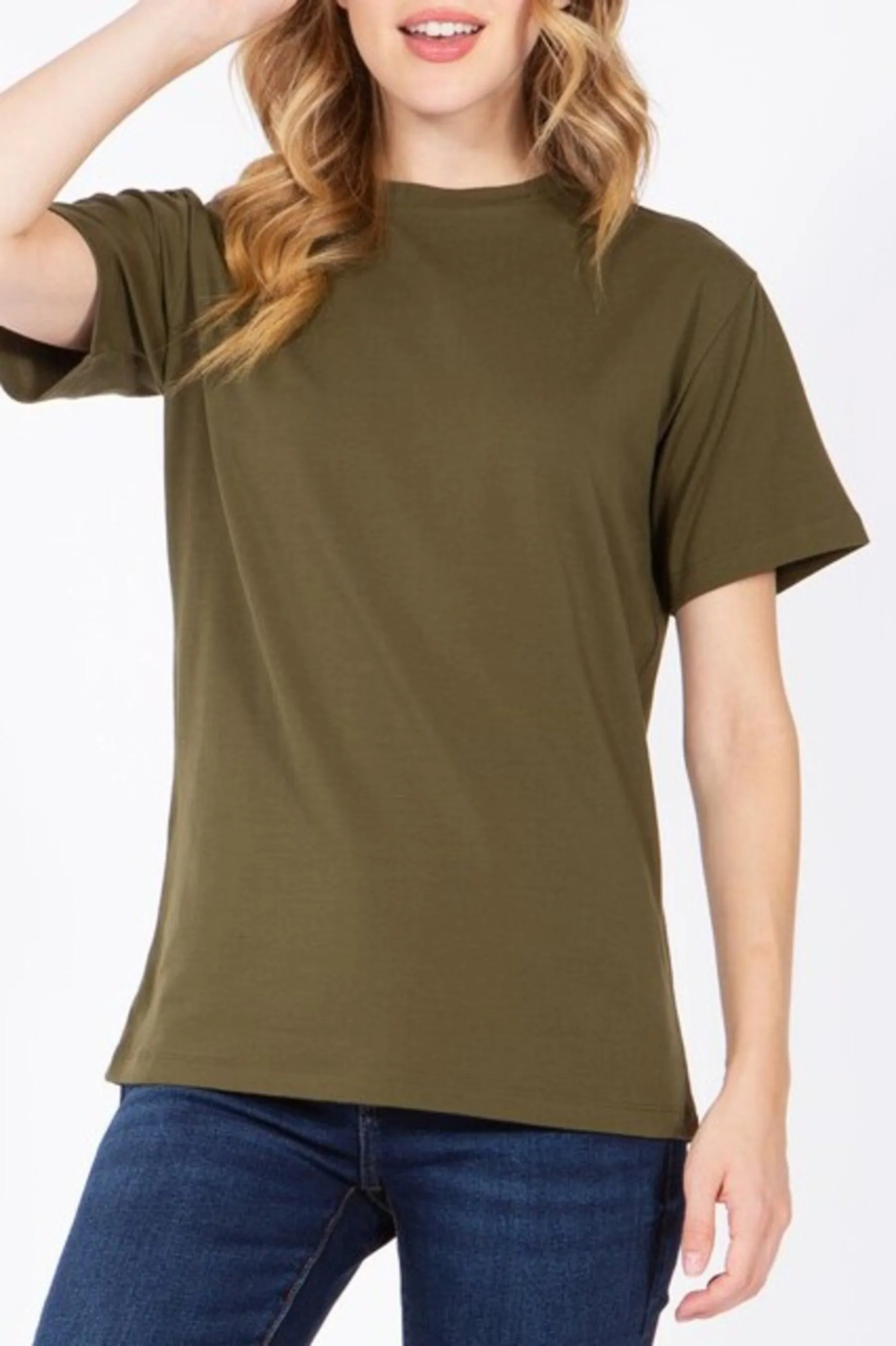 Women's Casual Short Sleeve Round Neck T Shirts Tops