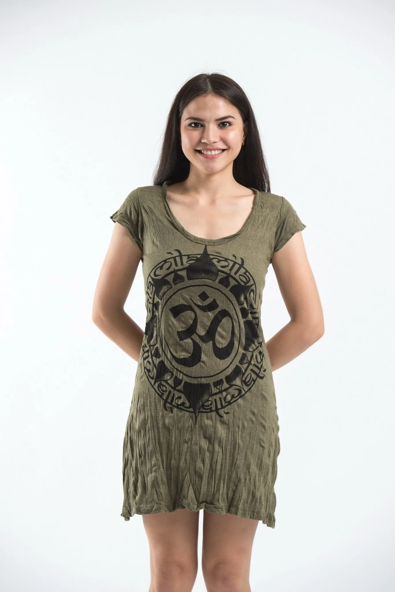 Womens Infinitee Om Dress in Green