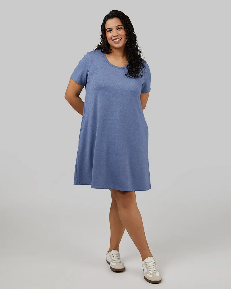 WOMEN'S SOFT KNIT POCKET DRESS