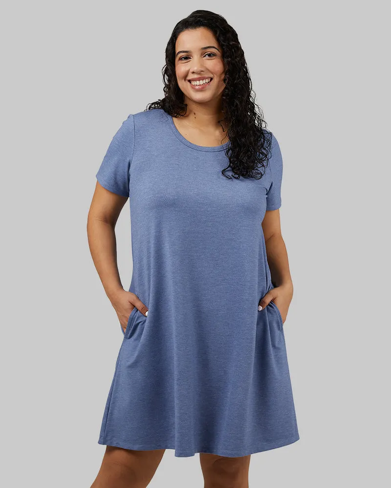 WOMEN'S SOFT KNIT POCKET DRESS