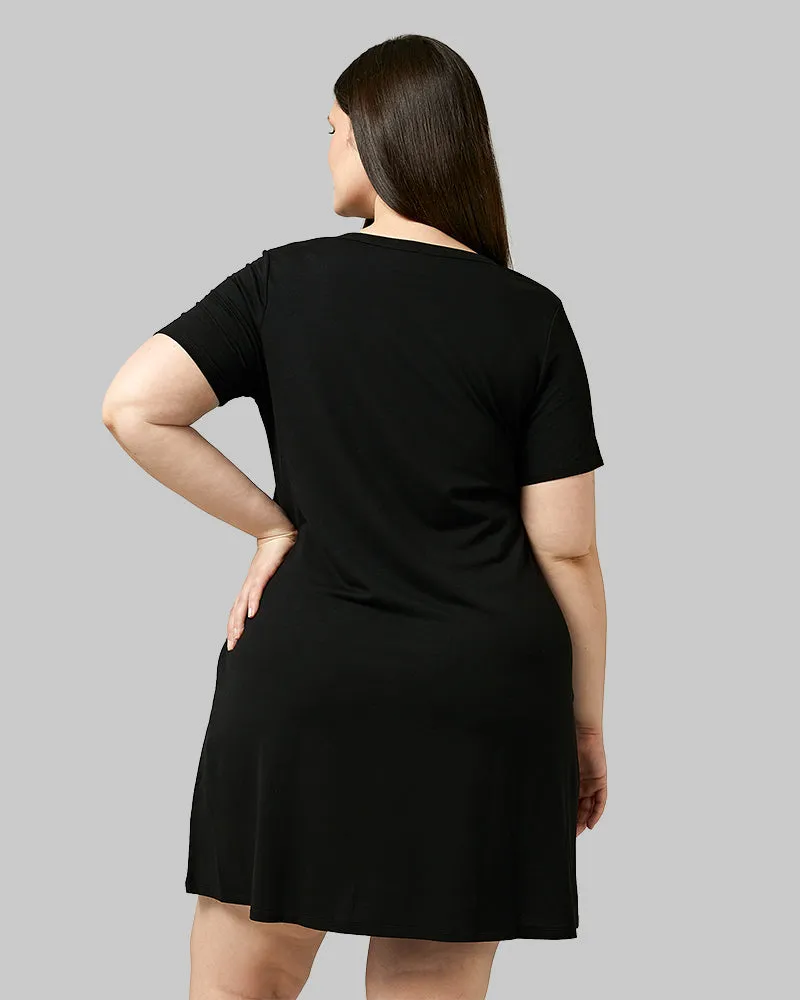 WOMEN'S SOFT KNIT POCKET DRESS