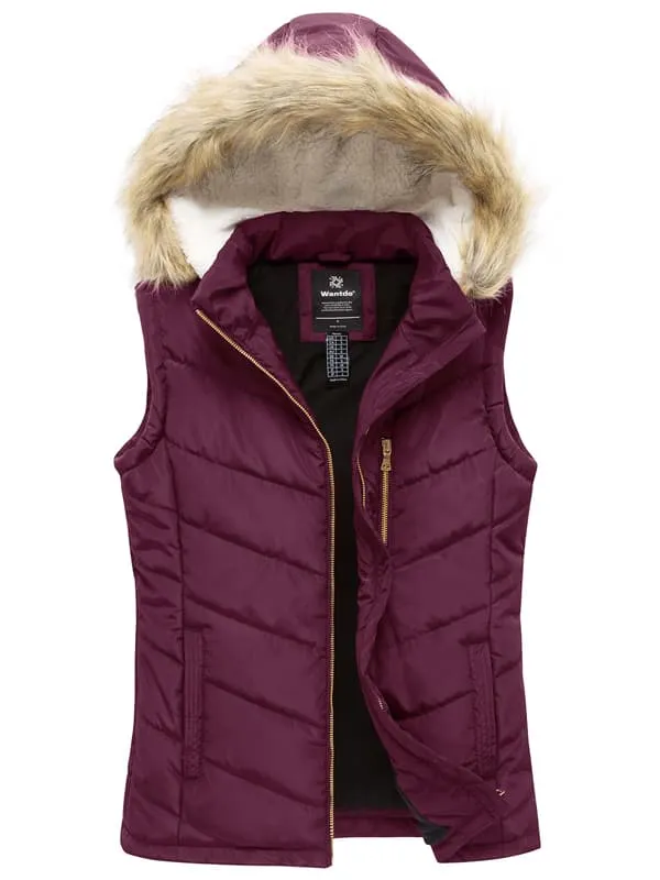 Women's Thicken Vest Quilted Padding Puffer Vest